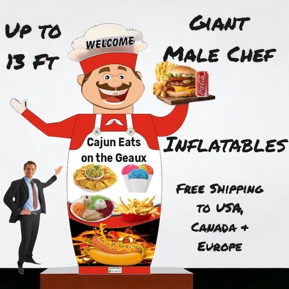 Giant Inflatable Chef - Image 6