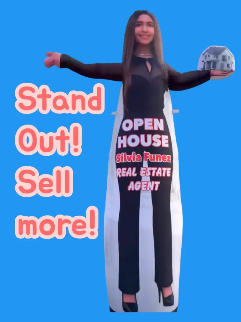 Open House Advertising Sign. Real Estate Inflatable Signs.