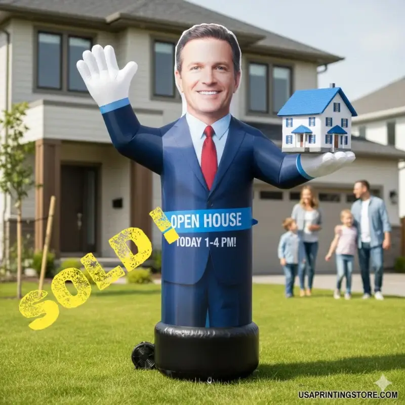 Open House Inflatable 🔑 Custom Advertising Inflatables for Real Estate: Drive Traffic with ...